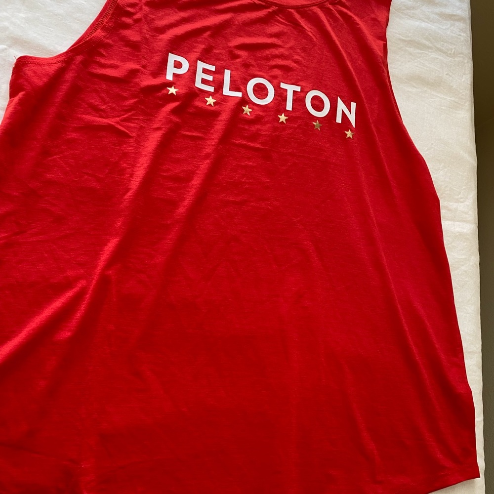 NWOT Red Peloton Tank Top